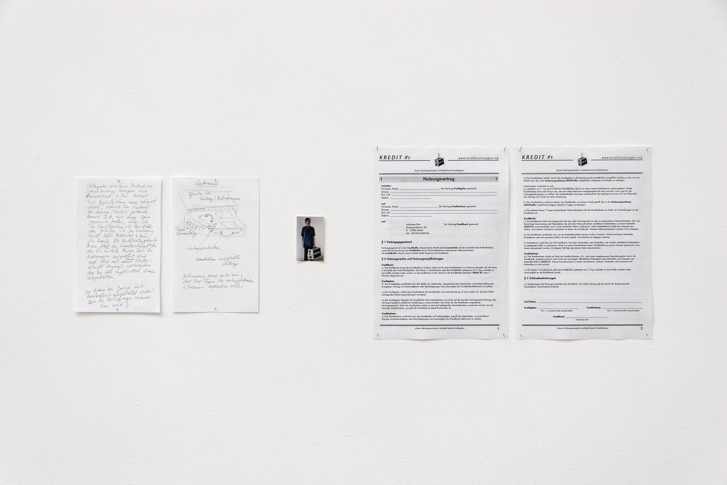 Johannes Burr: KREDIT #1 // Ausstellung in der Kunsthalle Basel, 2006